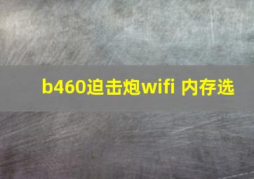 b460迫击炮wifi 内存选